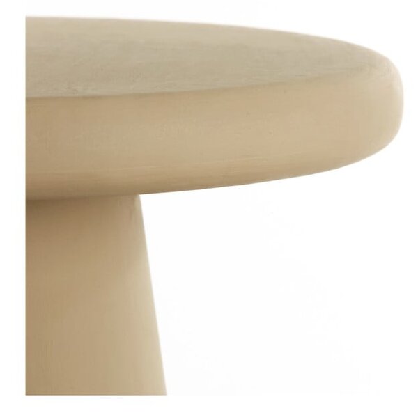 Bež okrogla mizica ø 60 cm Kulona – Light & Living