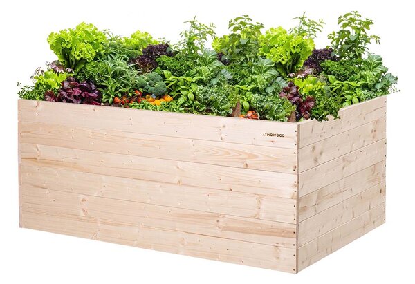 ATMOWOOD Lesena visoka greda 140 x 80 x 60 cm