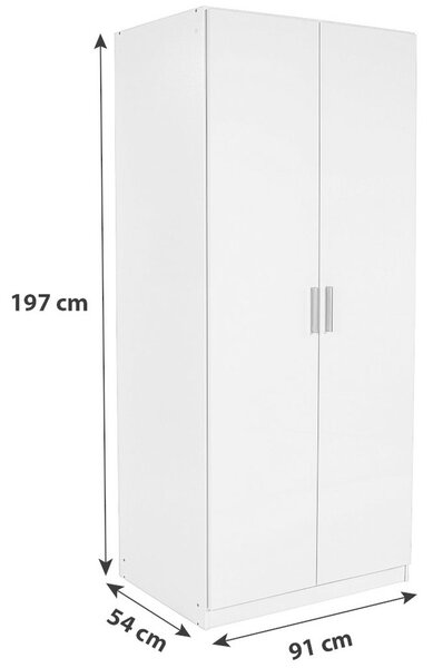 Premium Living Omara Za Oblačila Celle, Bela, Š. 91 Cm