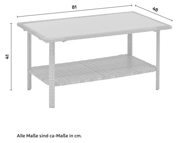 Modern Living Lounge Garnitura Padua, Siva, Črna, 7-Delni Set