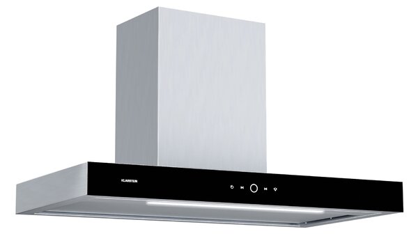 Klarstein SmartEdge kuhinjska napa, WiFi, Tiha, Zmogljiva, LED, 550 m³/h, EEK A+