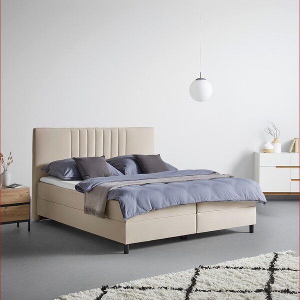 Modern Living Postelja Boxspring Roma, Bež, 180x200