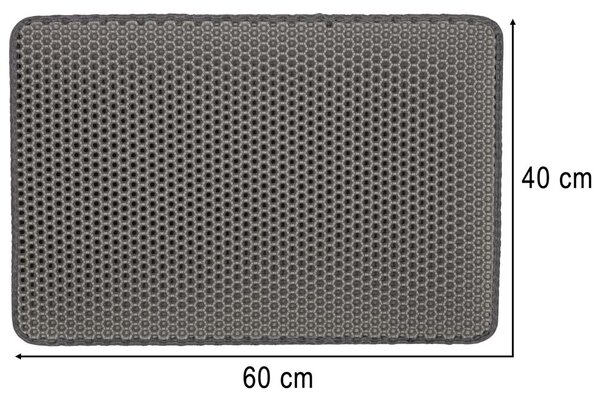 Podloga za mačje stranišče vodoodporna dvoslojna 40x60 cm XXL