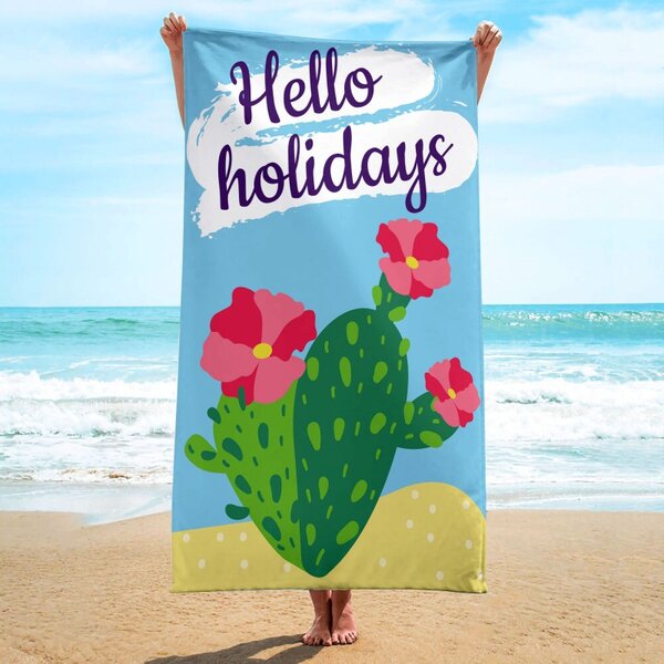 Brisača za plažo HELLO HOLIDAYS 150 x 70 cm