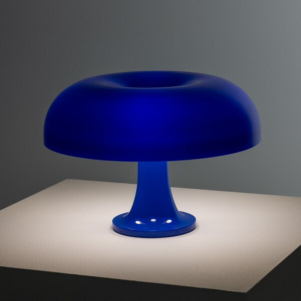 Artemide Namizna svetilka Nessino, temno modra, višina 22 cm, Modra, Dnevna soba / jedilnica, Plastika, Dizajn