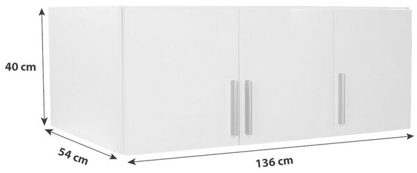 Premium Living Nastavek Za Omaro Celle, Bela, Š. 136 Cm