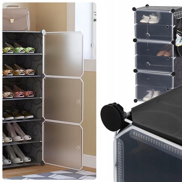 Modularna omarica za čevlje organizator obutve 6 polic