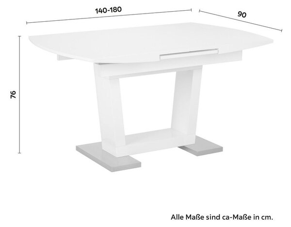 Mömax Jedilna Miza Marlon, Ca. 140-180 X 90 Cm