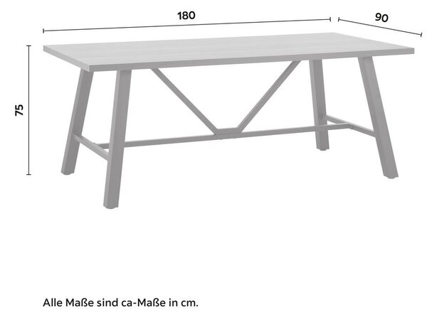 Bessagi Home Jedilna Miza Andri, Črna, Barva Oreha