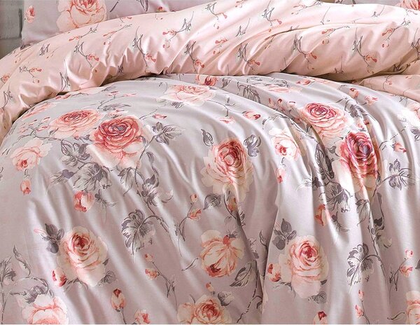 BedTex Bombažna posteljnina Maison pink , 220 x200 cm, 2 kosa 70 x 90 cm