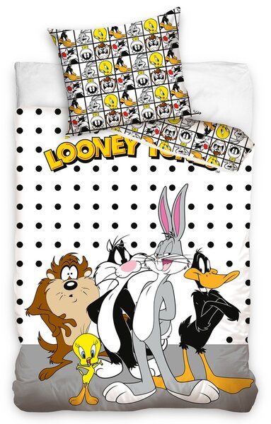 Otroška bombažna posteljnina Looney Tunes Friends, 140 x 200 cm, 70 x 90 cm