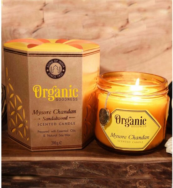 Organic Mysore Chandan - Sandalovina 200 g vjantarnem kozarcu