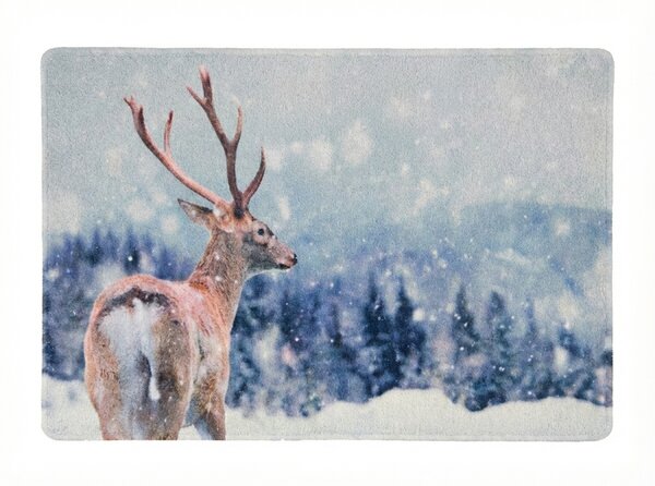 Božična predpražnik WILD IN WHITE 38x58 cm - več različic Različica: Jelen