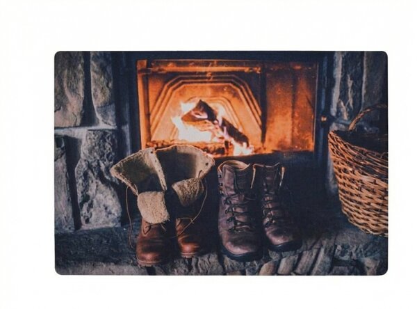Božična predpražnik RUSTIC WELCOME 38x58 cm - več različic Različica: Drsalke
