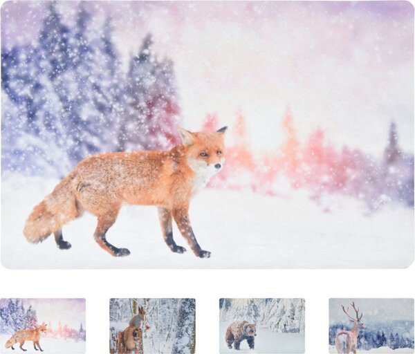 Božična predpražnik WILD IN WHITE 38x58 cm - več različic Različica: Jelen
