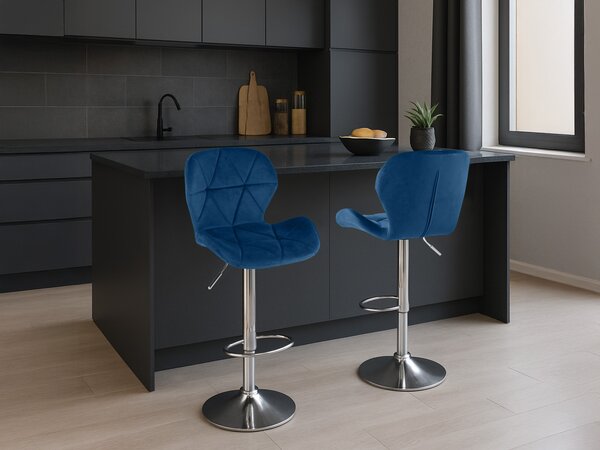 Barski stol WEST VELVET, moder