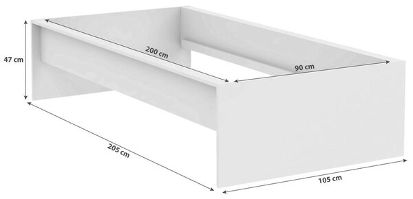 Based Posteljni Okvir Unit 90