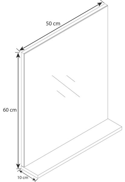 STENSKO OGLEDALO, leseni material
