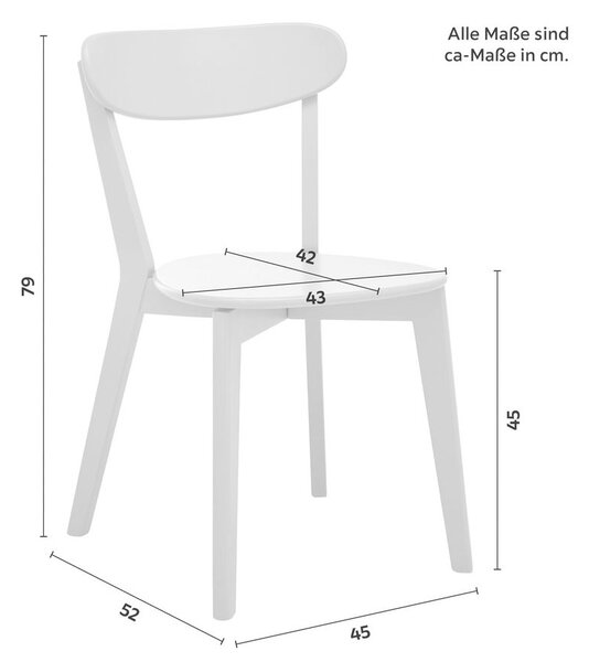 Bessagi Home Set Stolov Lorca, 2-Delni, Siva, Masivno