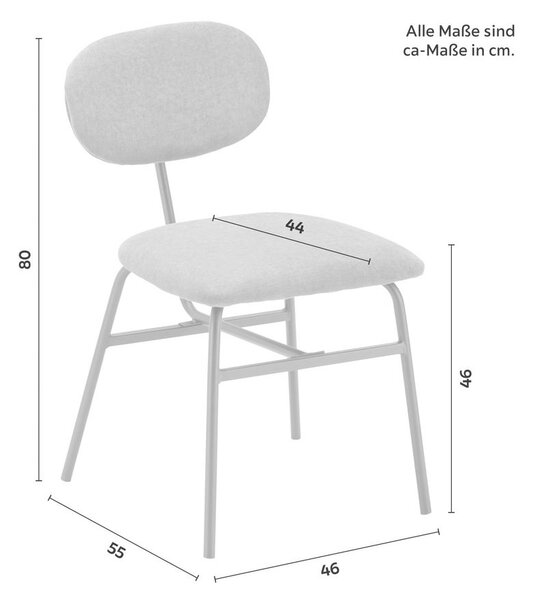 Bessagi Home Set Stolov Pino, Modra, 2-Delni