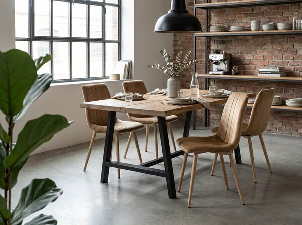 Rjav žametni stol LAVA ALMOND BROWN