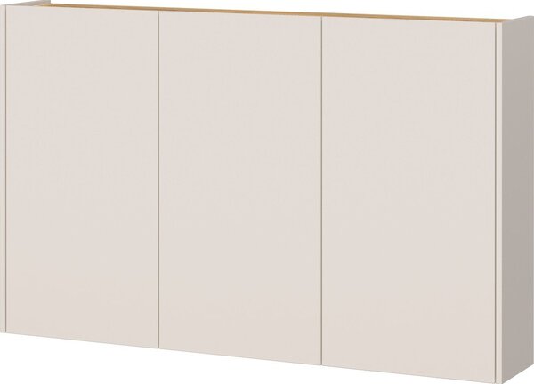Kremno bela omarica v hrastovem dekorju 138x87x25 cm Libbiano – Germania