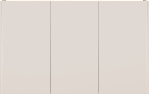 Kremno bela omarica v hrastovem dekorju 138x87x25 cm Libbiano – Germania
