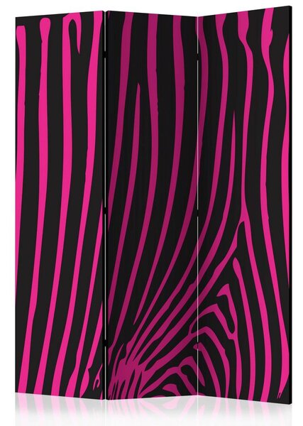 Artgeist Paravan Zebra Pattern Pink, 3-Delni, Dvostranski