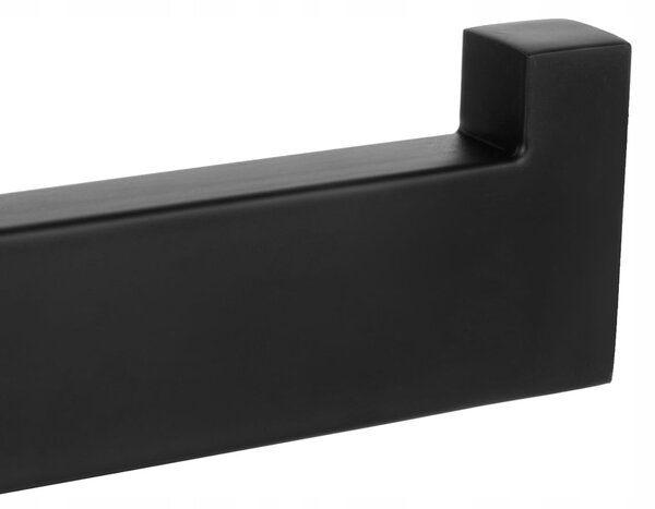 Inox samolepilno 3M stensko držalo za WC papir 14cm črno