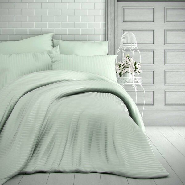 Satenaste rjuhe Stripe mint , 140 x 220 cm, 70 x90 cm, 140 x 220 cm, 70 x 90 cm