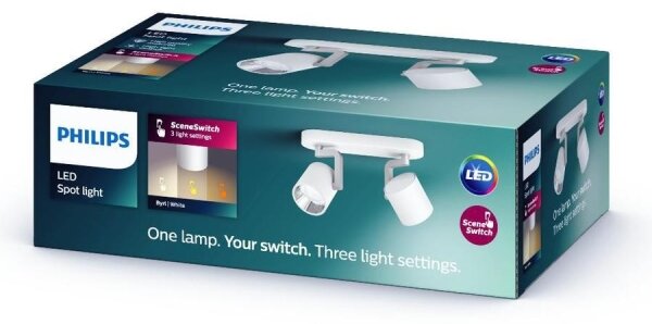 Philips 50672/31/P0 - LED Zatemnitveni reflektor BYRL 2xLED/4.5W/230V