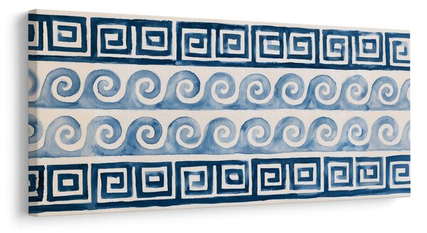 Slika mornarske spirale v modrem