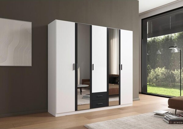 Modern Living Omara Za Oblačila Despina, Bela, Temno Siva