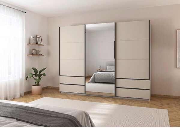 Premium Living Omara Z Drsnimi Vrati Elara, Barva Šampanjca
