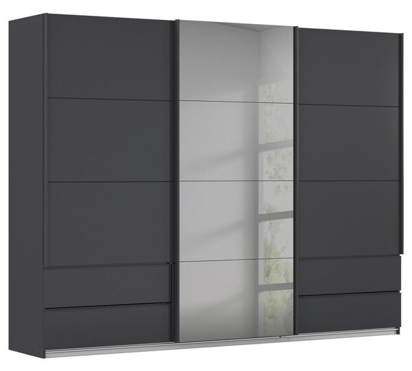 Premium Living Omara Z Drsnimi Vrati Elara, Temno Siva