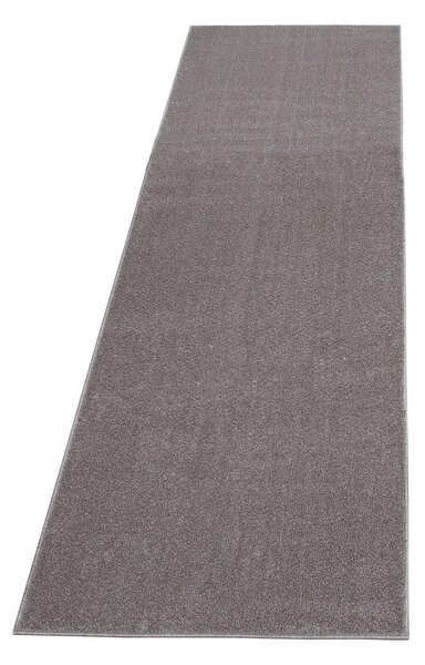 TEKAČ Ata 80/250 cm tkano svetlo siva