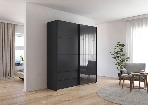 Premium Living Omara Z Drsnimi Vrati Elara, Temno Siva