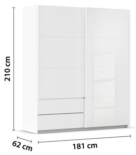Premium Living Omara Z Drsnimi Vrati Elara, Bela