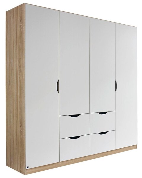 Modern Living Omara S Klasičnimi Vrati Freising, Bela, Barva Hrasta