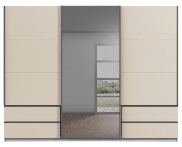 Premium Living Omara Z Drsnimi Vrati Elara, Barva Šampanjca