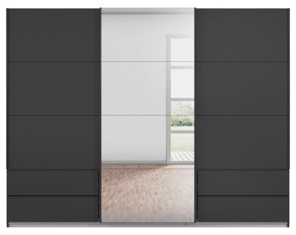 Premium Living Omara Z Drsnimi Vrati Elara, Temno Siva