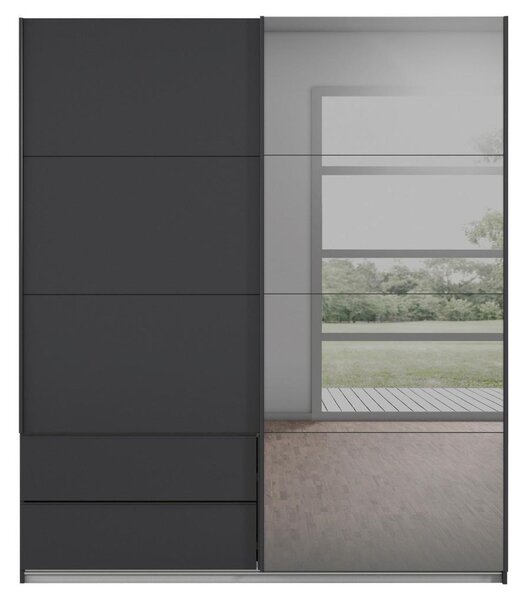 Premium Living Omara Z Drsnimi Vrati Elara, Temno Siva