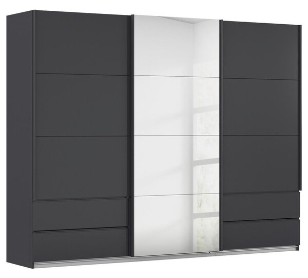 Premium Living Omara Z Drsnimi Vrati Elara, Temno Siva
