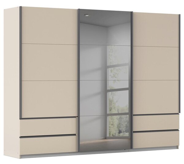 Premium Living Omara Z Drsnimi Vrati Elara, Barva Šampanjca