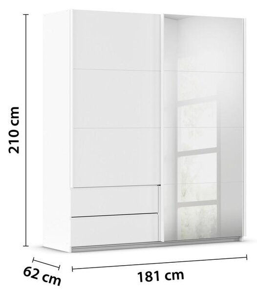 Premium Living Omara Z Drsnimi Vrati Elara, Bela