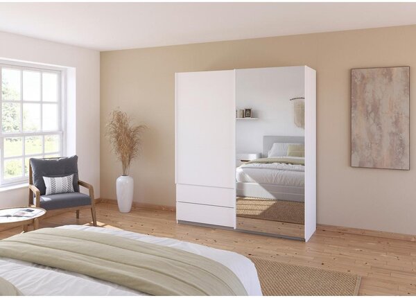 Premium Living Omara Z Drsnimi Vrati Elara, Bela