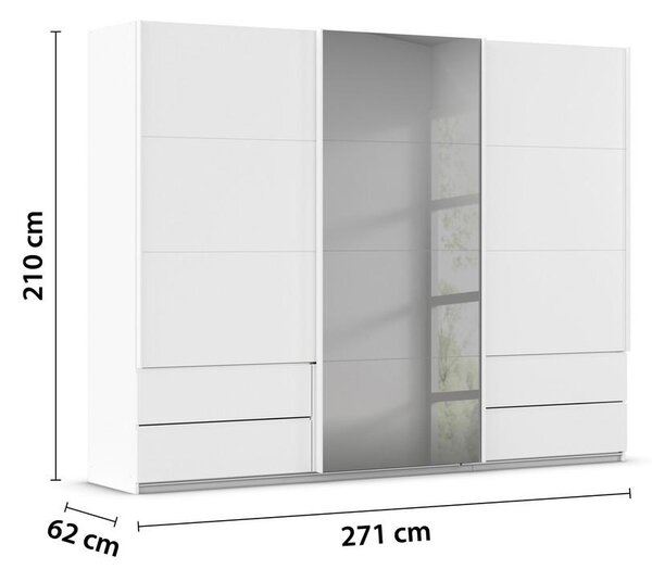 Premium Living Omara Z Drsnimi Vrati Elara, Bela
