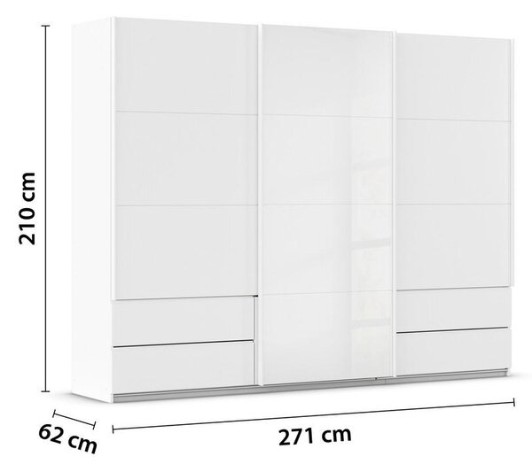 Premium Living Omara Z Drsnimi Vrati Elara, Bela