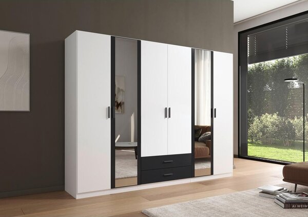 Modern Living Omara Za Oblačila Despina, Bela, Temno Siva