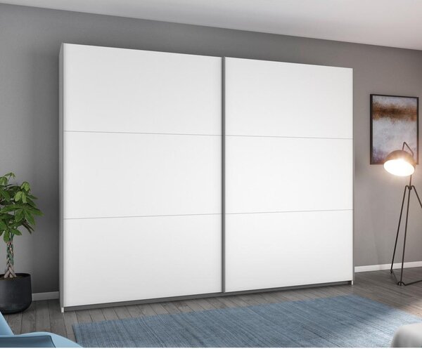 Modern Living Omara Z Drsnimi Vrati Oslo, Bela